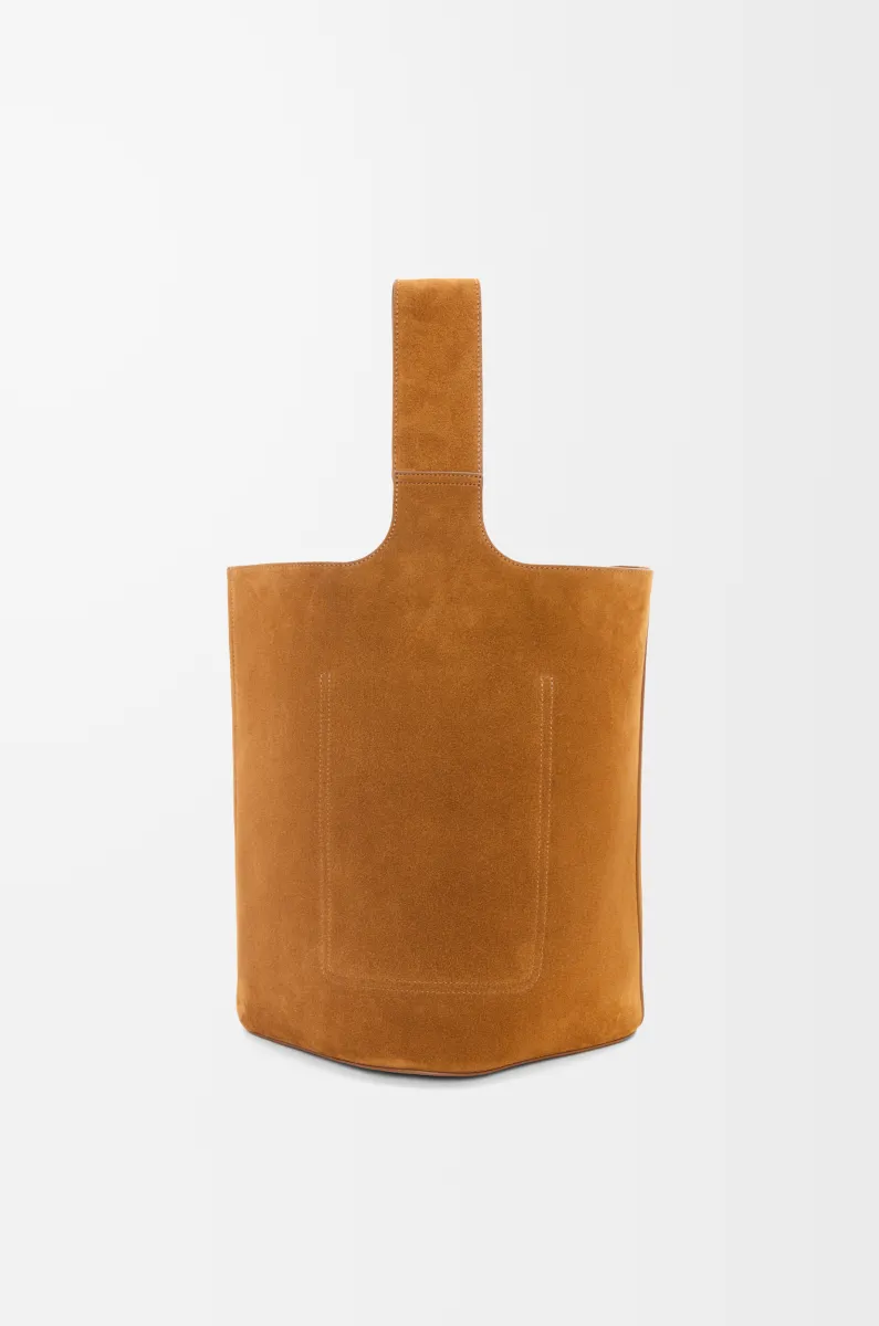 大号绒面牛皮革 Pebble Bucket 水桶手袋