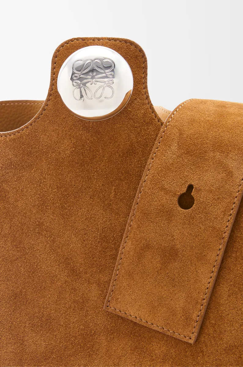 大号绒面牛皮革 Pebble Bucket 水桶手袋