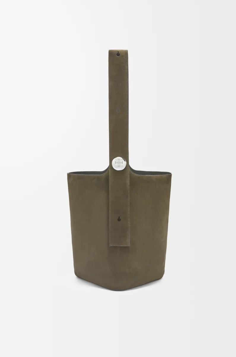 大号绒面牛皮革 Pebble Bucket 水桶手袋