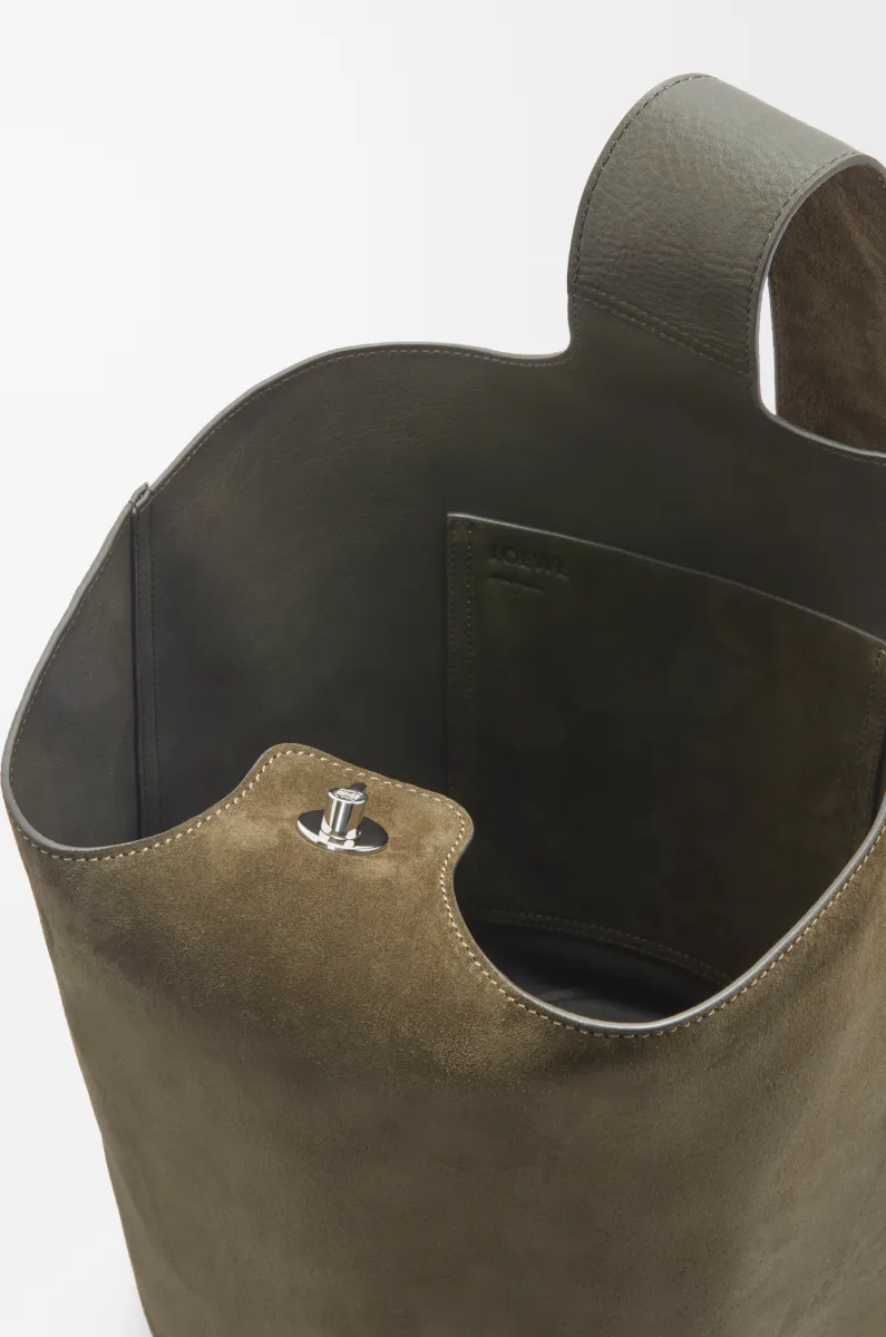 大号绒面牛皮革 Pebble Bucket 水桶手袋