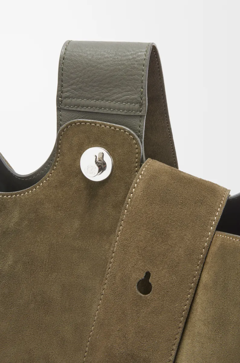 大号绒面牛皮革 Pebble Bucket 水桶手袋