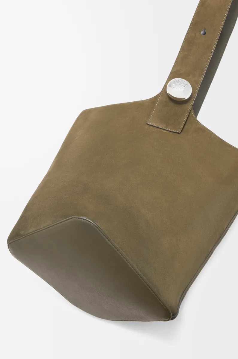 大号绒面牛皮革 Pebble Bucket 水桶手袋