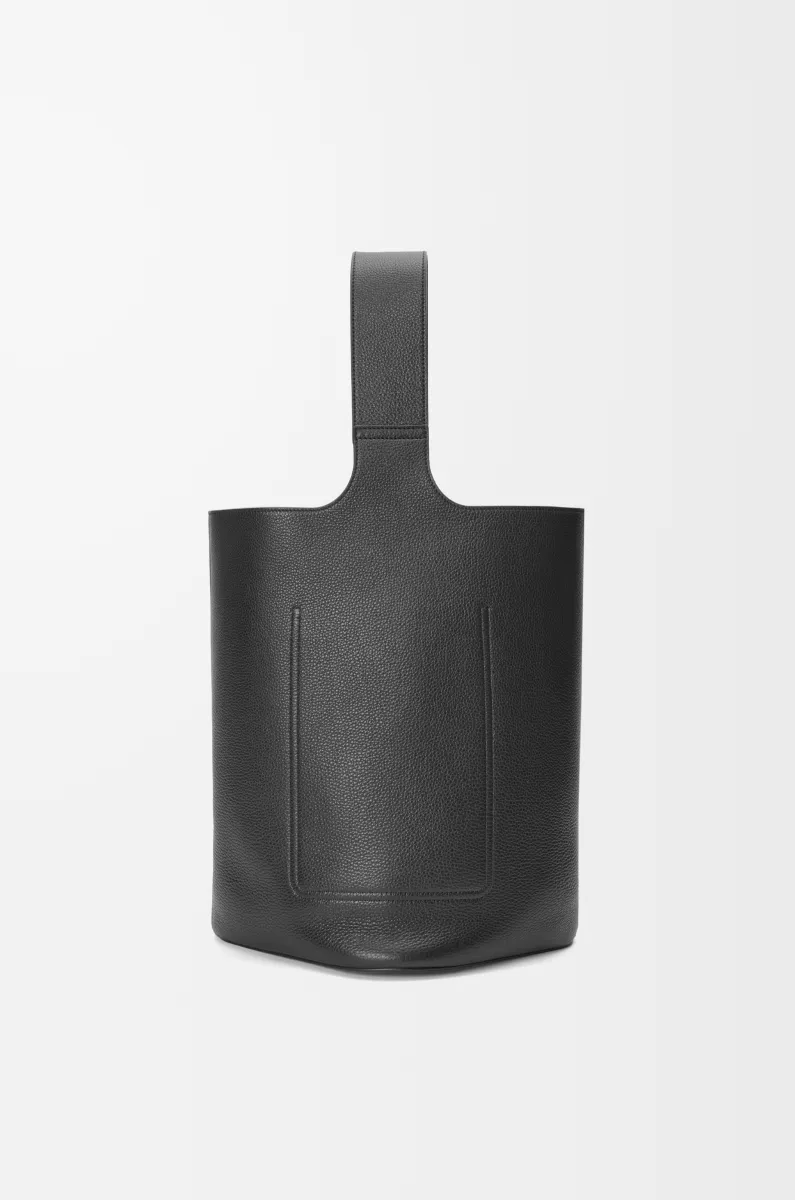 大号柔软粒面牛皮革 Pebble Bucket 水桶手袋