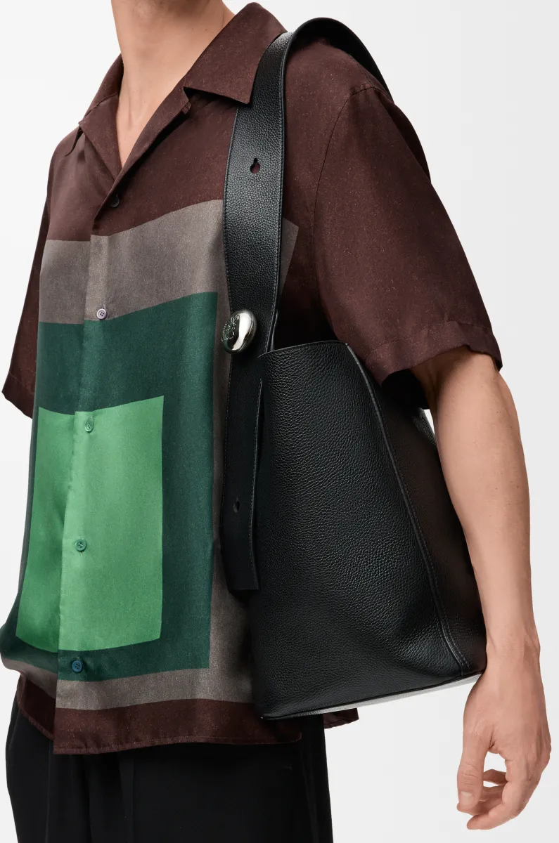 大号柔软粒面牛皮革 Pebble Bucket 水桶手袋