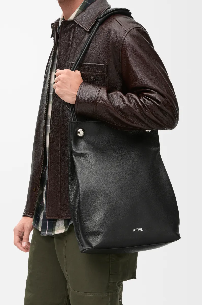 柔软粒面牛皮革 Pebble Hobo 手袋