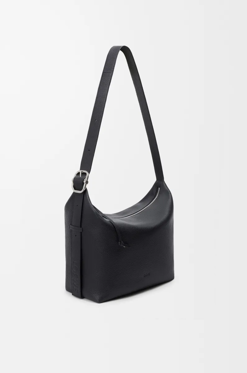 大号柔软粒面牛皮革 Loop Hobo 手袋