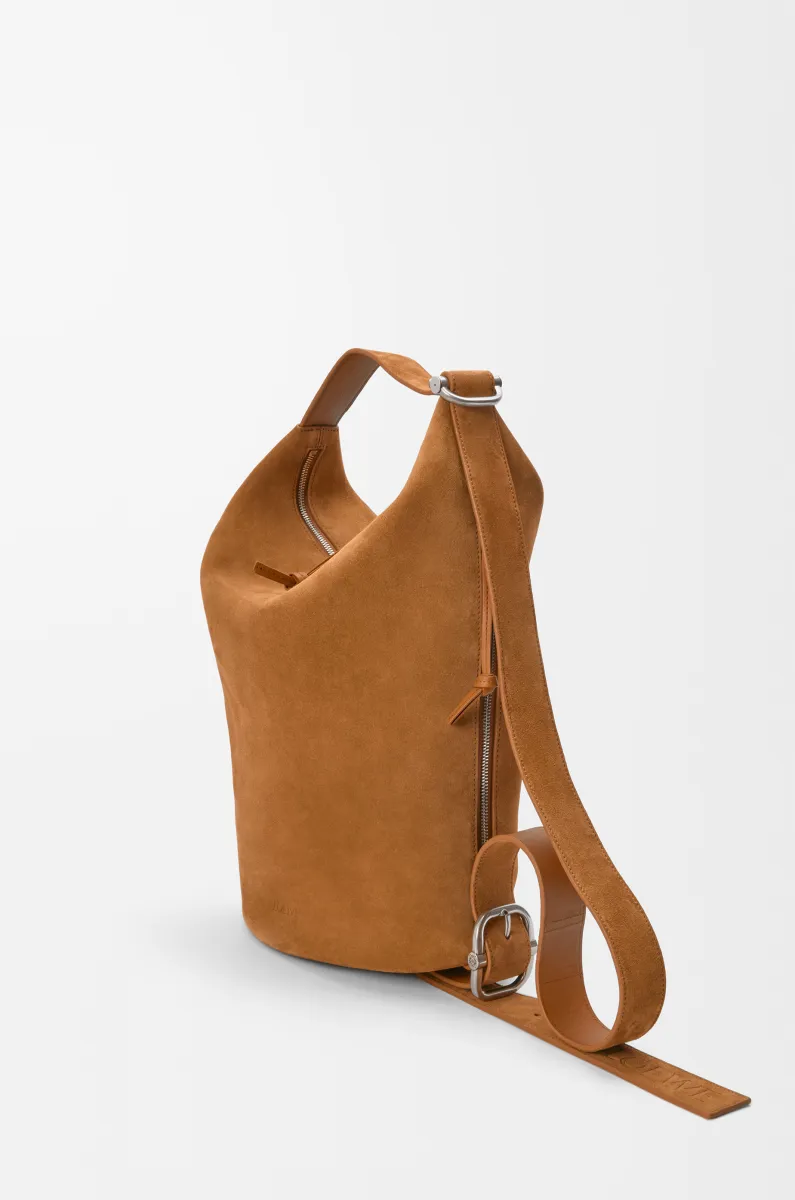 中号绒面牛皮革 Loop 水桶手袋