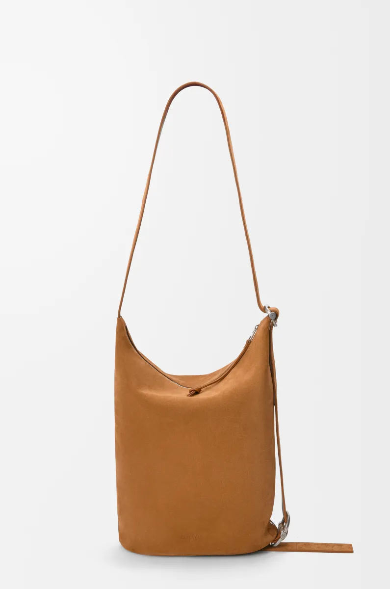 中号绒面牛皮革 Loop 水桶手袋