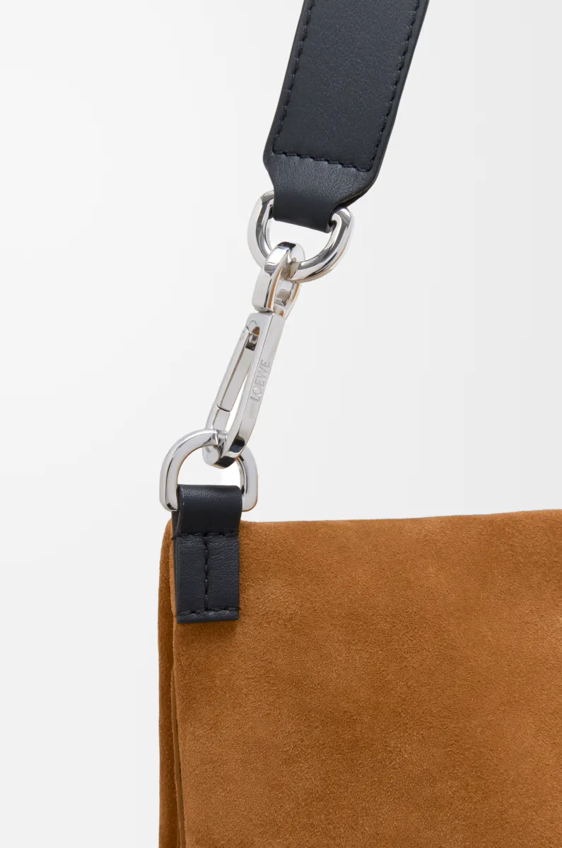 绒面革 Bob 折叠托特手袋