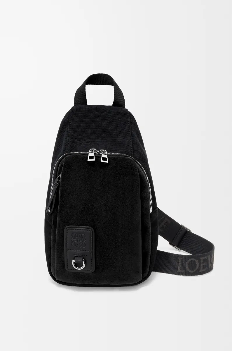 帆布和绒面革 Flex Sling 手袋