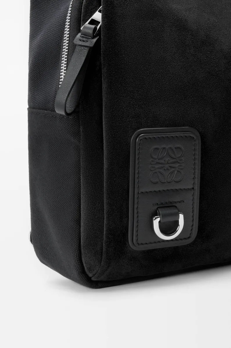 帆布和绒面革 Flex Sling 手袋