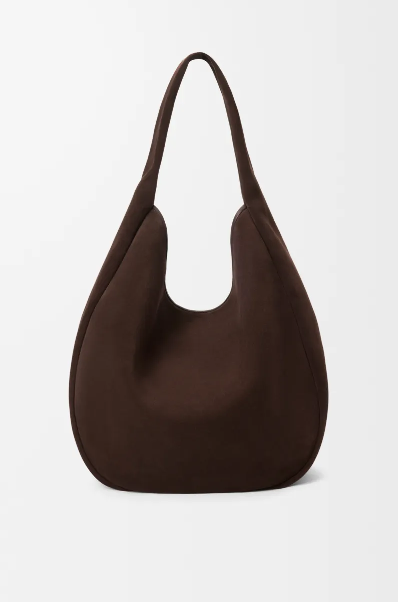 绒面牛皮革 Roomy Hobo 手袋