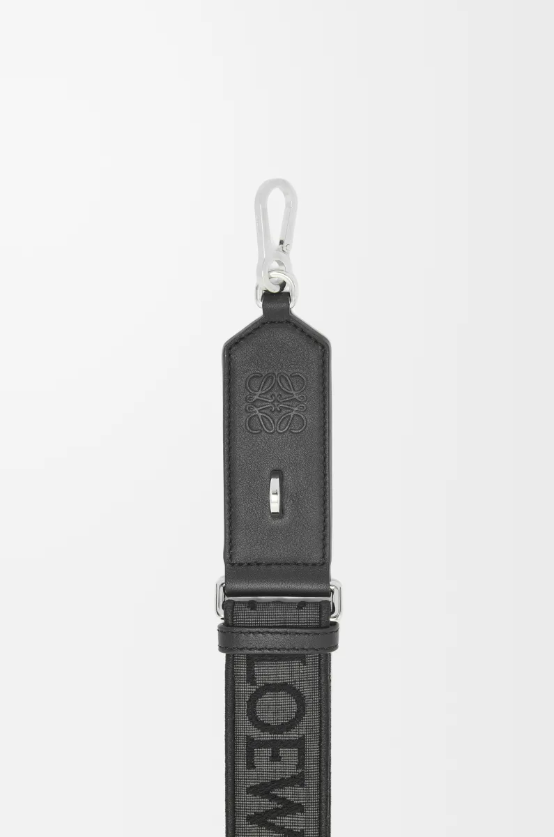 提花布和牛皮革 Anagram 包带