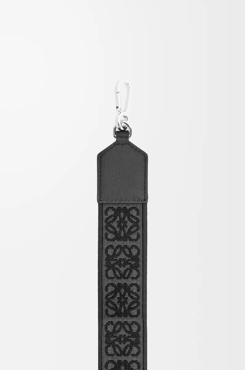 提花布和牛皮革 Anagram 包带