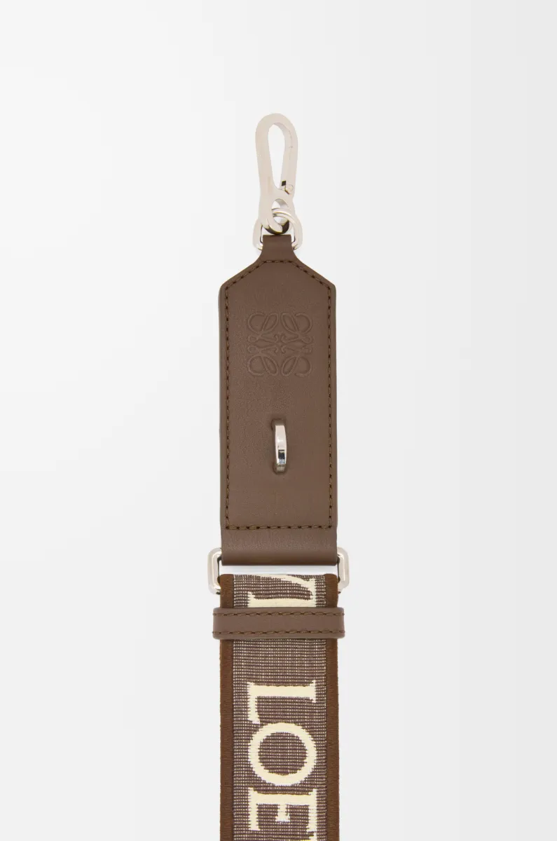 提花布和牛皮革 Anagram 包带