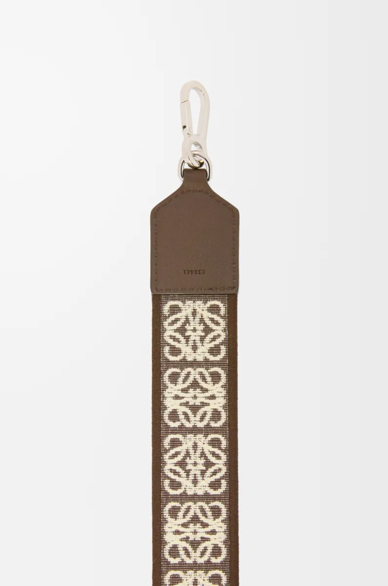 提花布和牛皮革 Anagram 包带