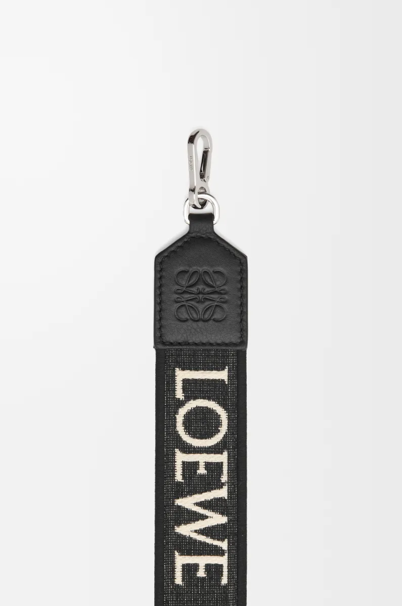 提花布和牛皮革 Anagram 包带