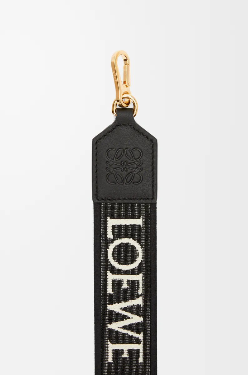 提花布和牛皮革 Anagram 包带