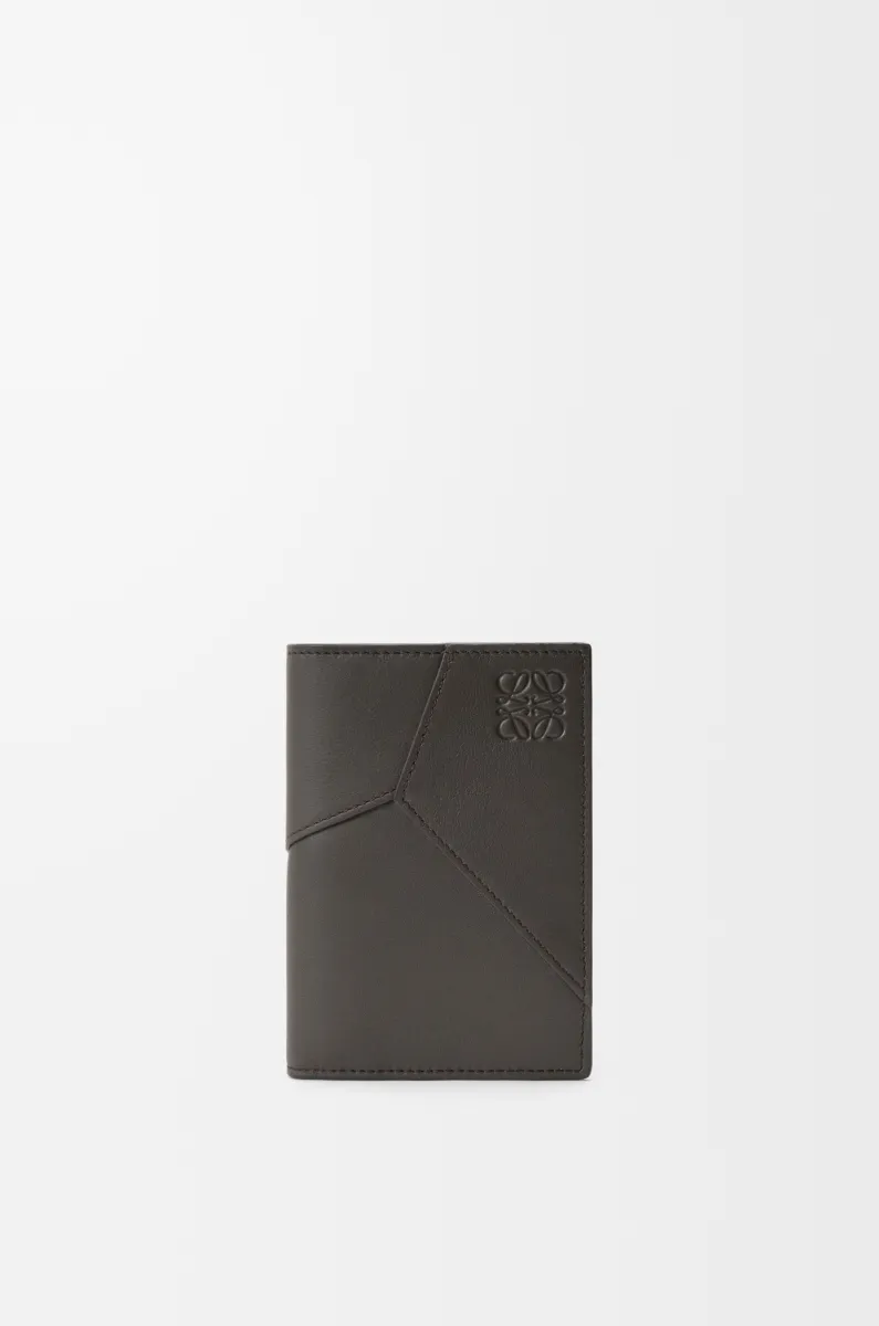 经典牛皮革 Puzzle 双折卡包
