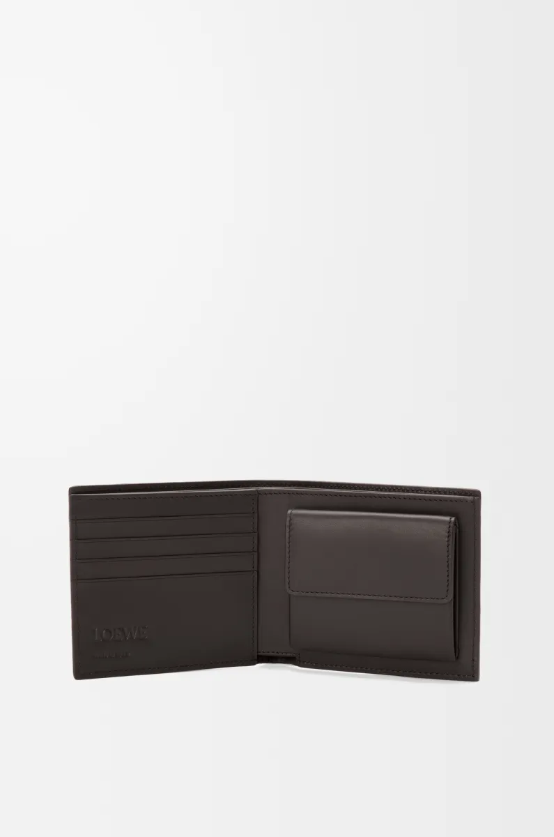 经典牛皮革 Puzzle 双折硬币钱包