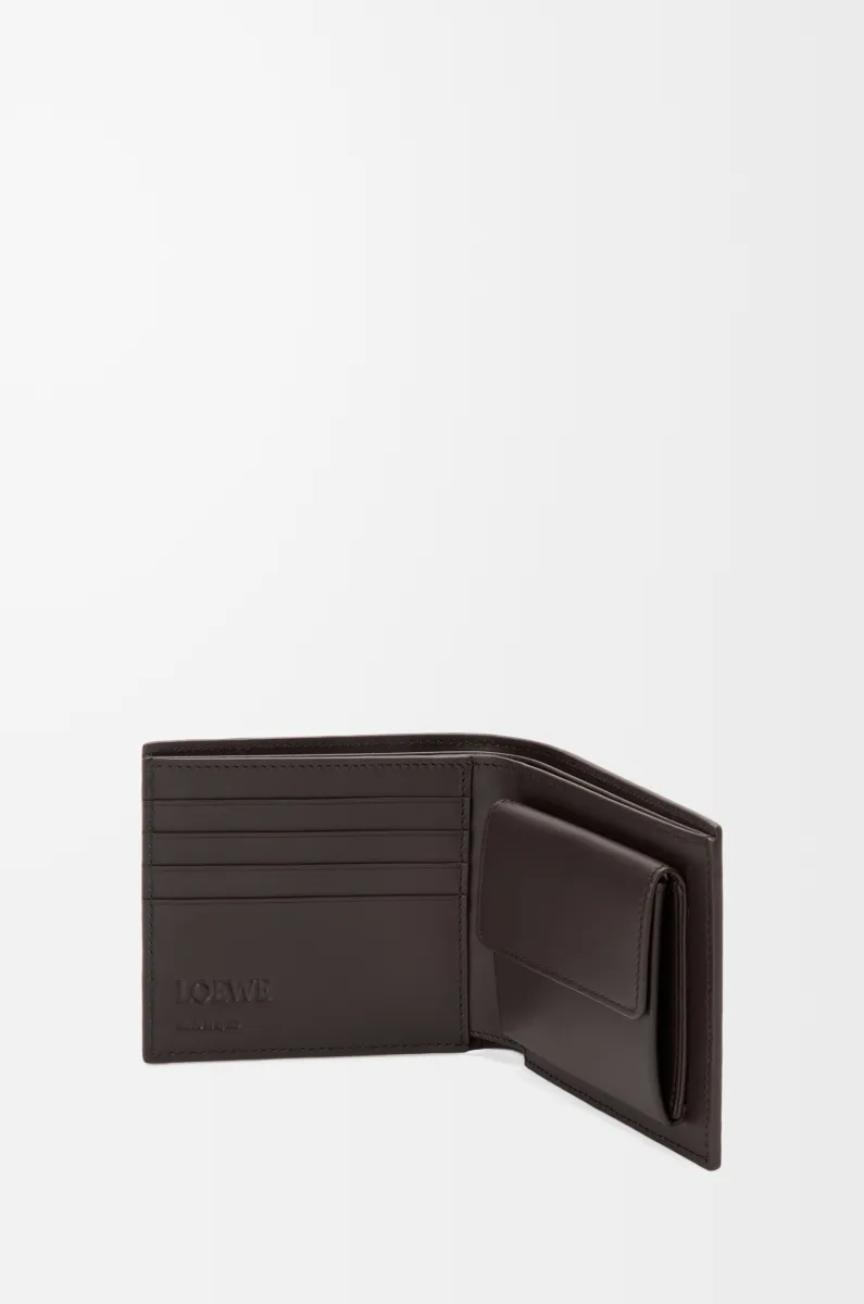 经典牛皮革 Puzzle 双折硬币钱包