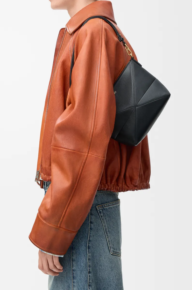 亮面纳帕牛皮革 Puzzle Fold pouch