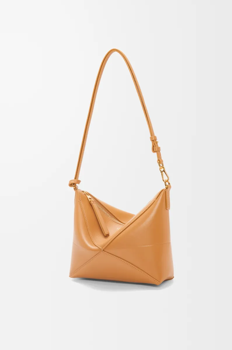 亮面纳帕牛皮革 Puzzle Fold pouch