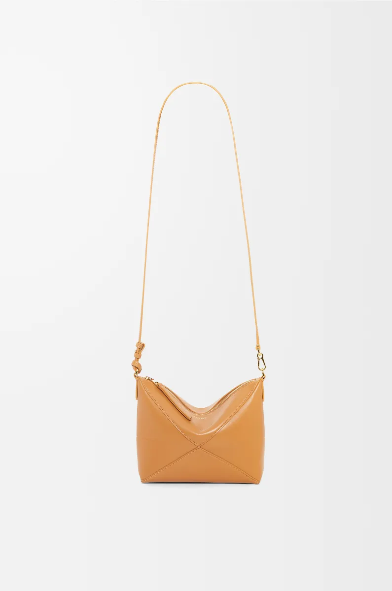 亮面纳帕牛皮革 Puzzle Fold pouch