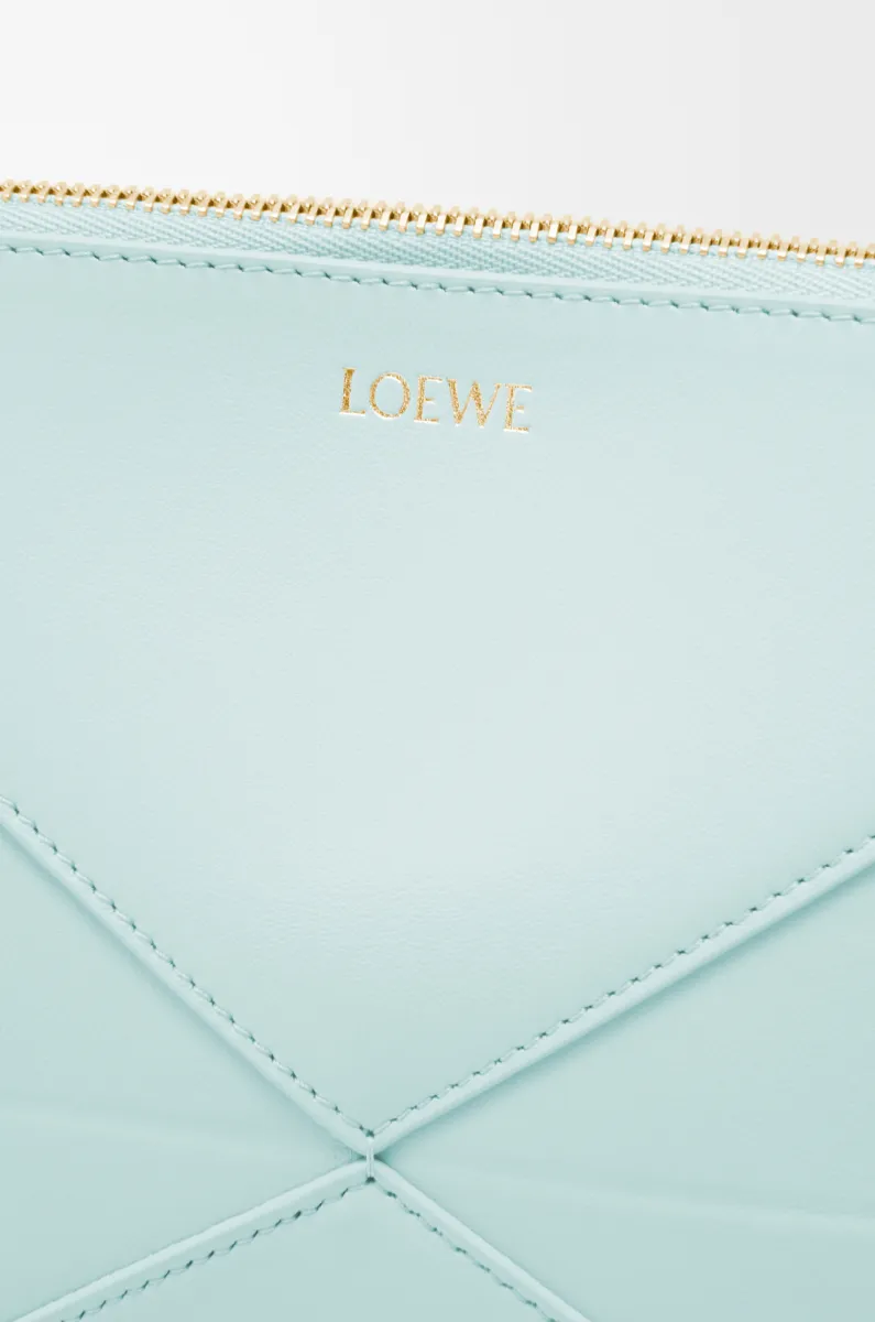 亮面纳帕牛皮革 Puzzle Fold pouch