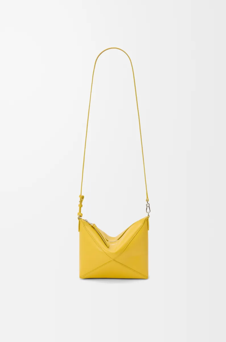 亮面纳帕牛皮革 Puzzle Fold pouch