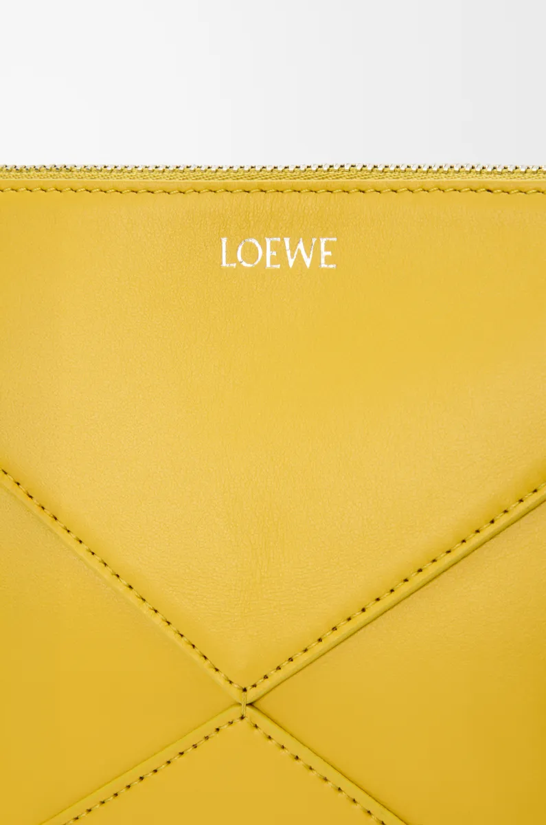 亮面纳帕牛皮革 Puzzle Fold pouch