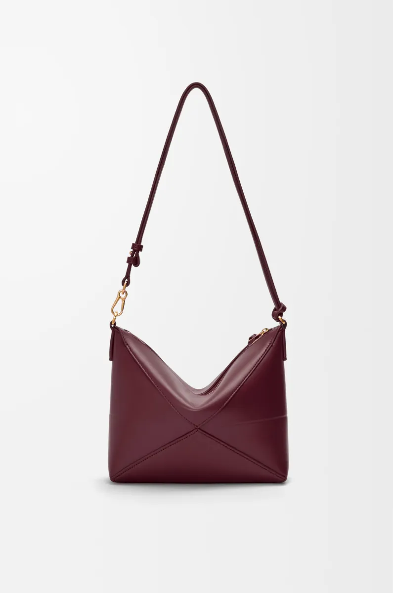 亮面纳帕牛皮革 Puzzle Fold pouch