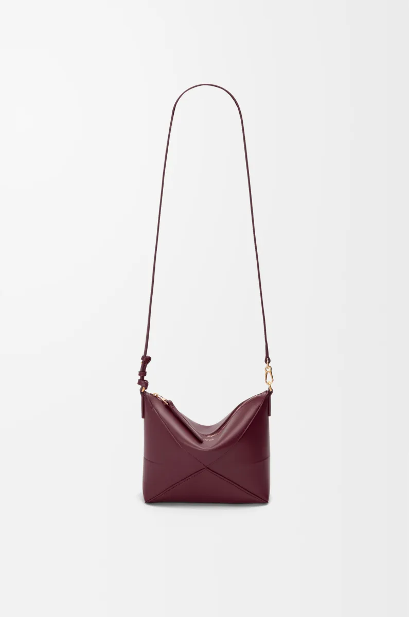 亮面纳帕牛皮革 Puzzle Fold pouch