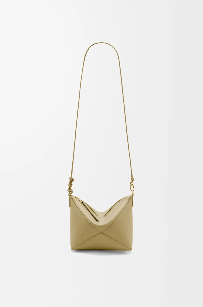 亮面纳帕牛皮革 Puzzle Fold pouch