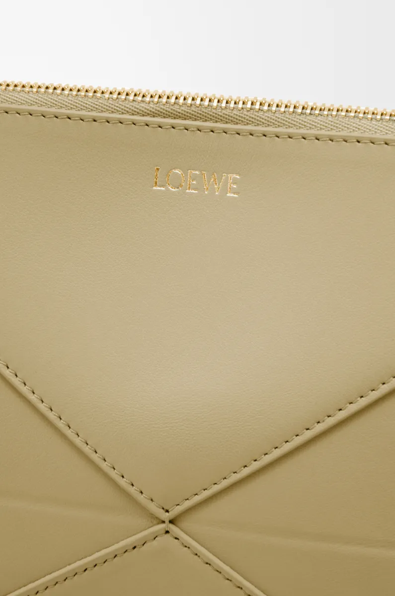 亮面纳帕牛皮革 Puzzle Fold pouch