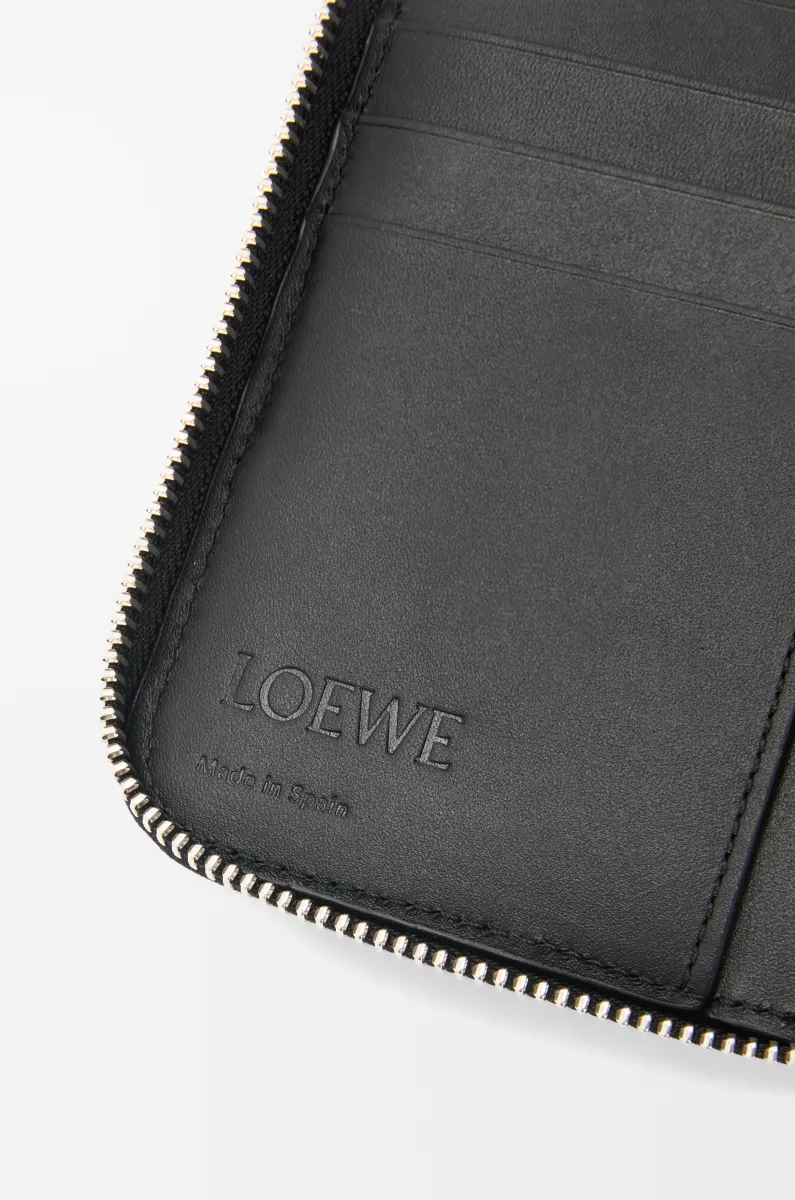 经典牛皮革 Puzzle 环绕式拉链钱包