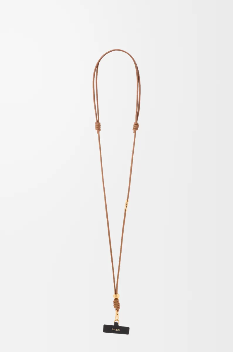 牛皮革斜挎手机挂绳