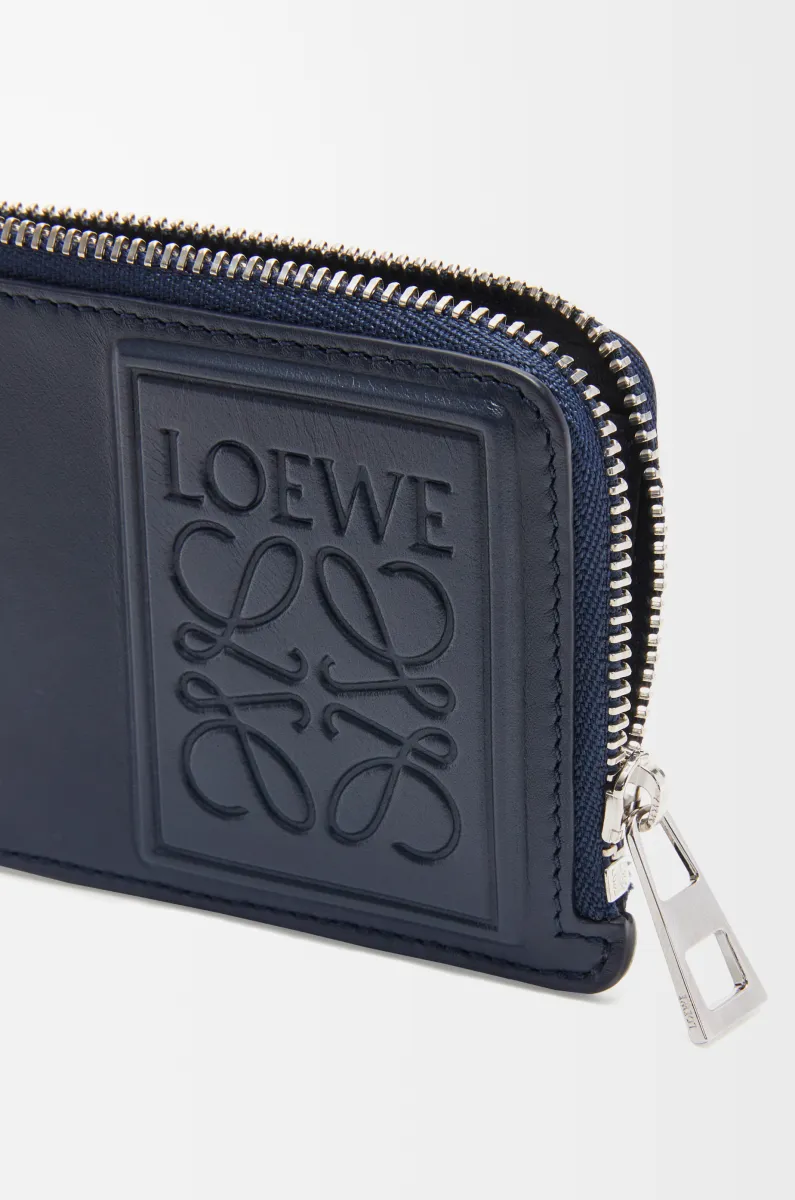 缎面牛皮革硬币卡包