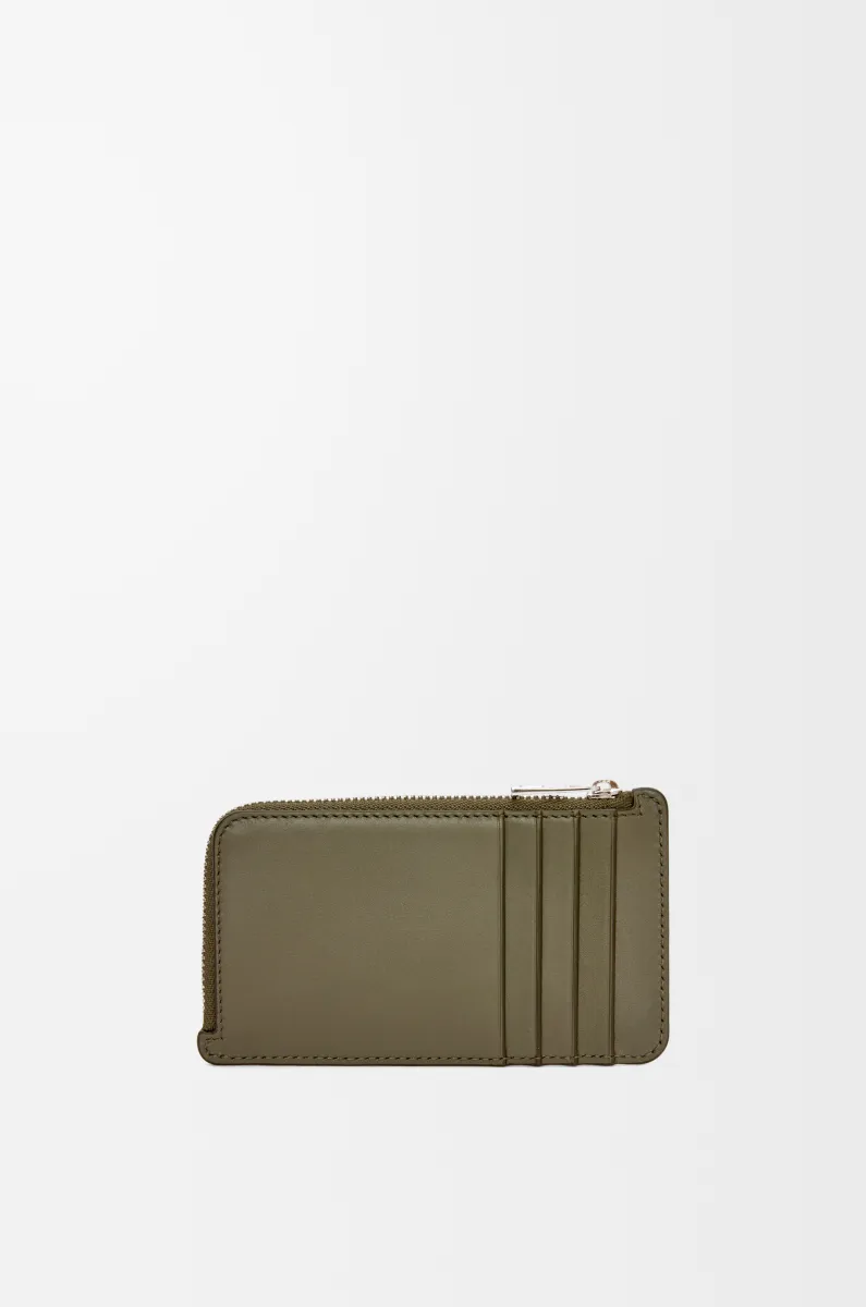 缎面牛皮革硬币卡包