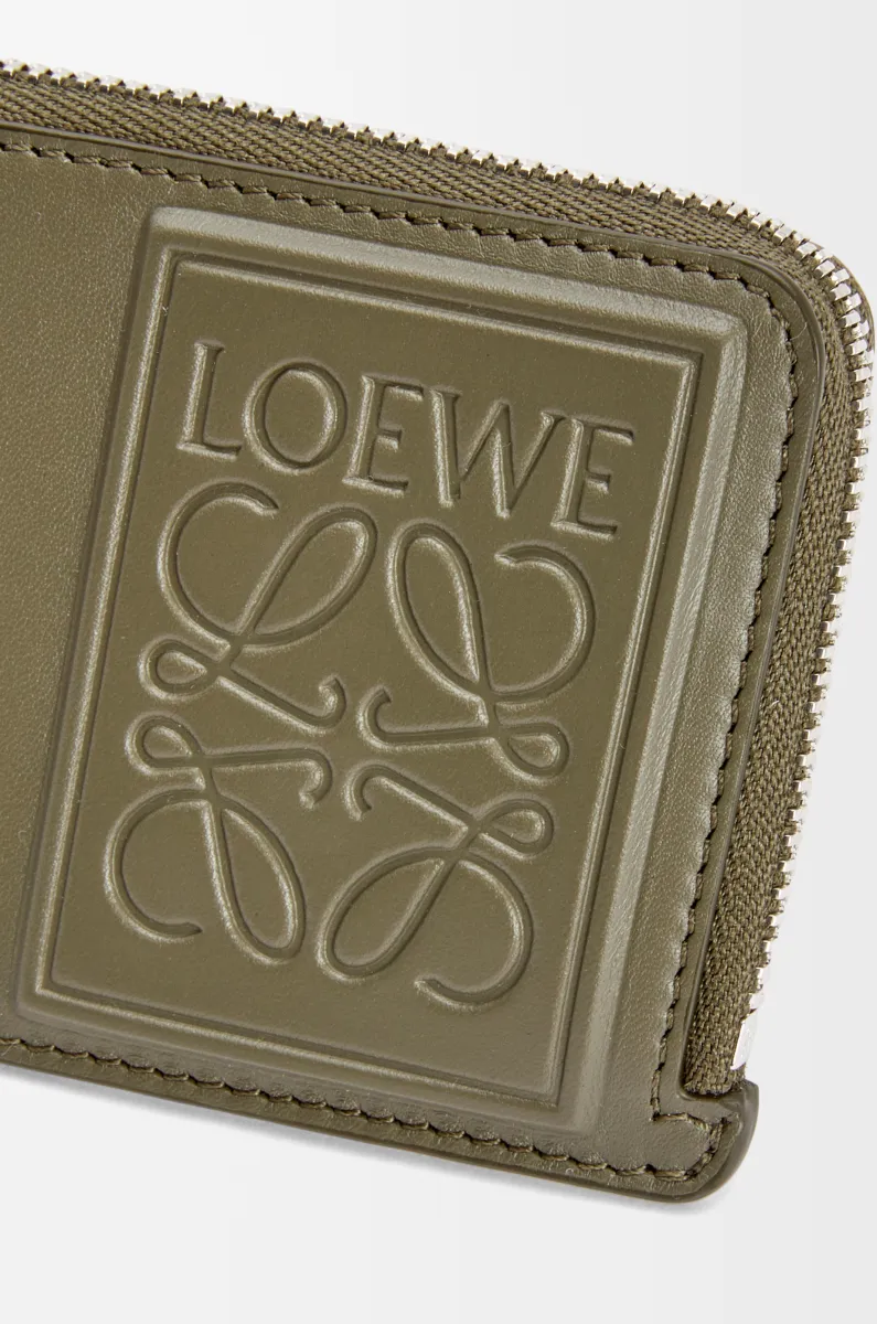 缎面牛皮革硬币卡包