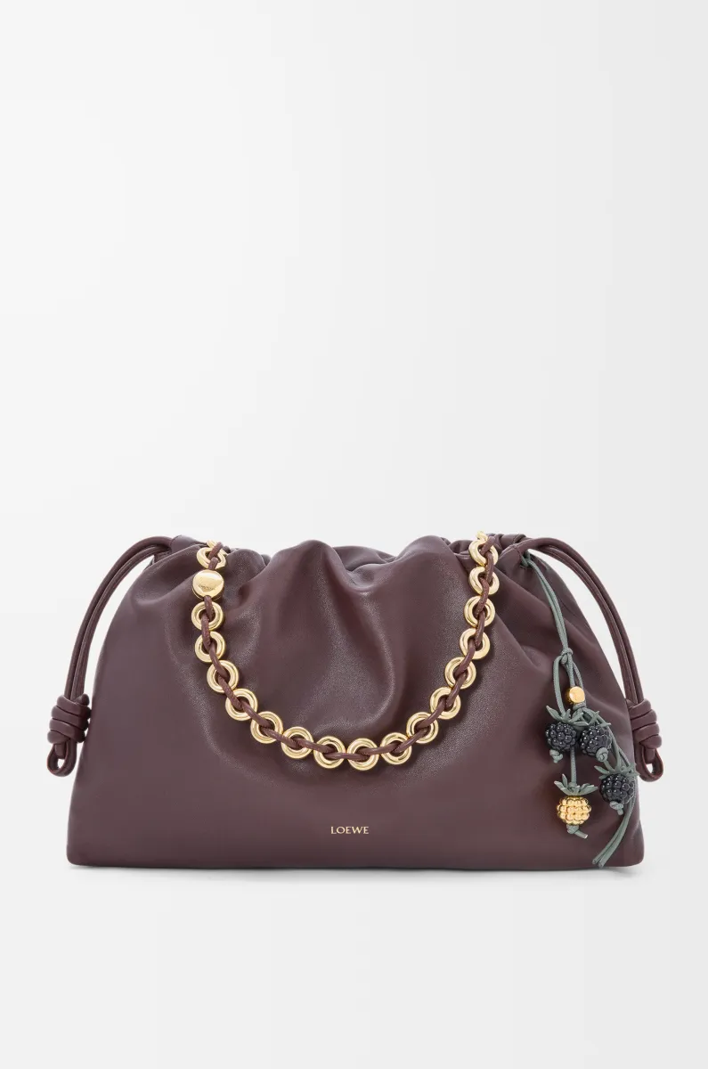 经典牛皮革浆果挂饰