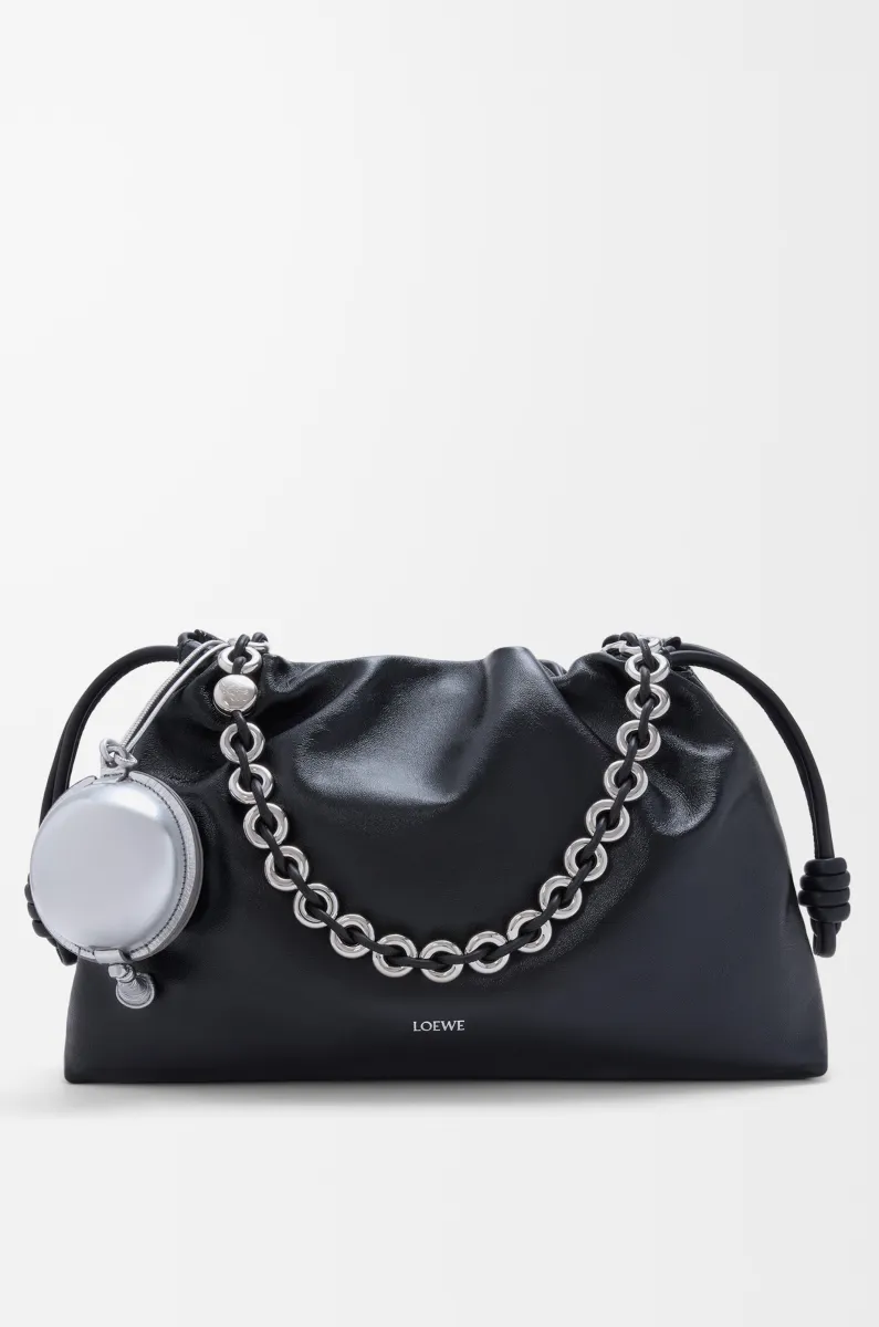 纳帕牛皮革气球手拿包