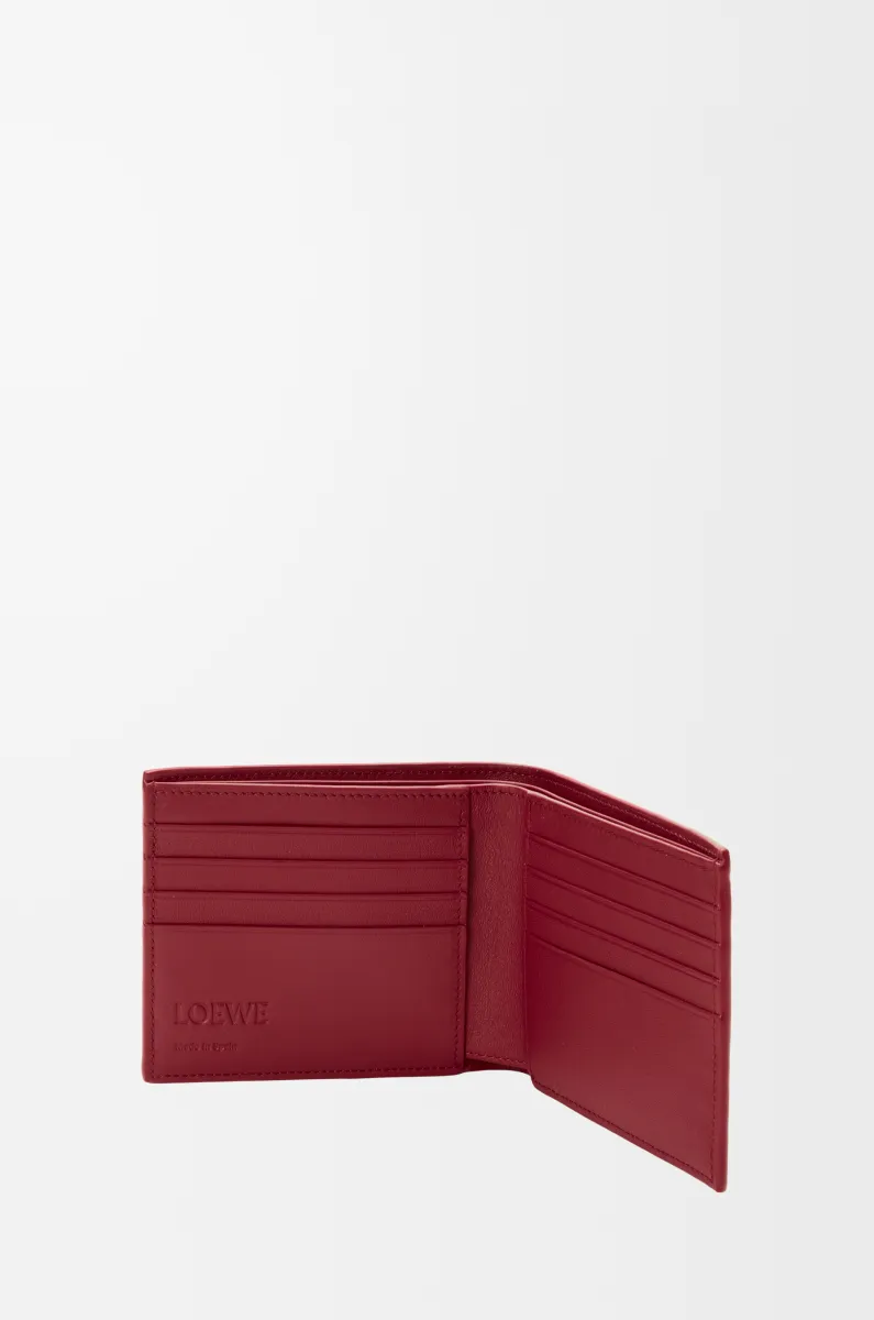 经典牛皮革双折钱包