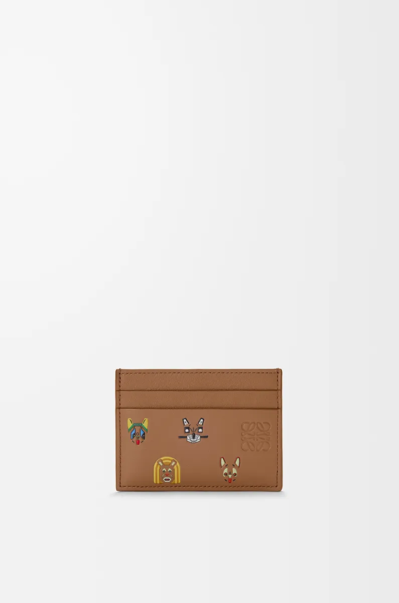 经典牛皮革 Cats 扁平卡包