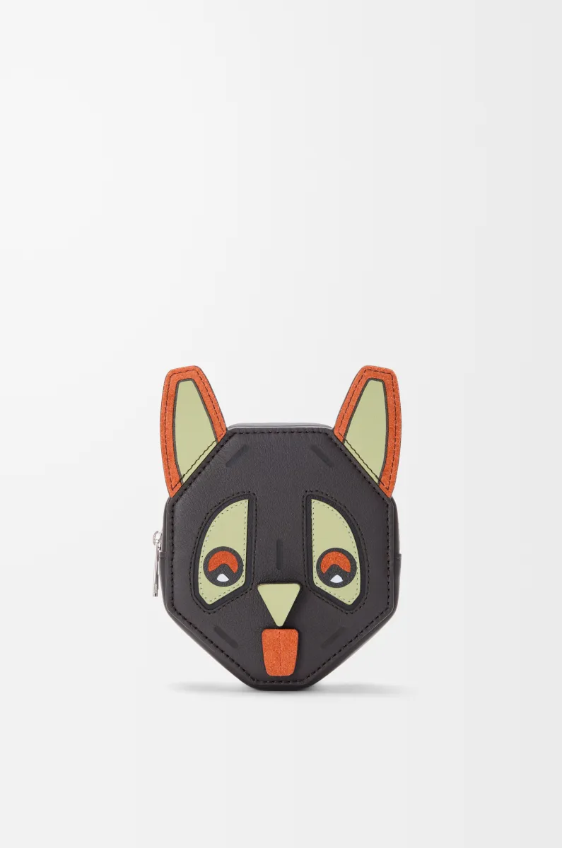 经典牛皮革 Futurist Cat 零钱包