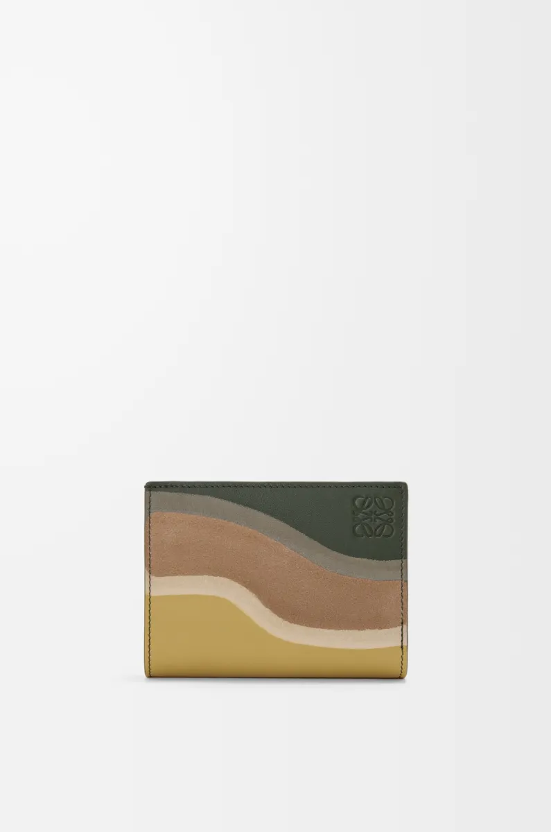 纳帕牛皮革紧凑 Landscape 钱包