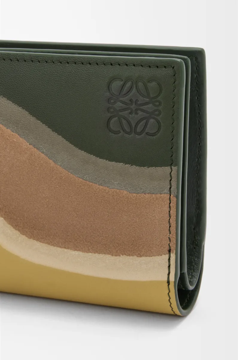 纳帕牛皮革紧凑 Landscape 钱包