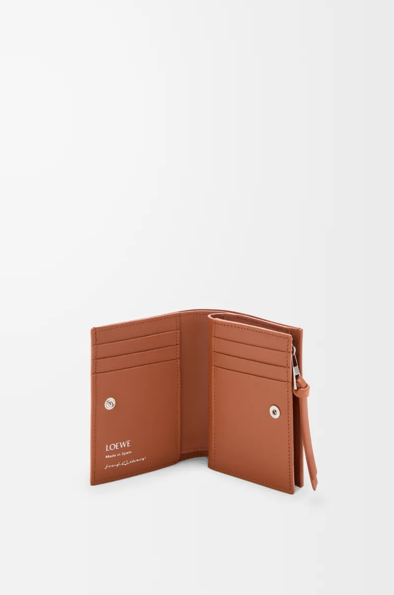 纳帕牛皮革紧凑钱包