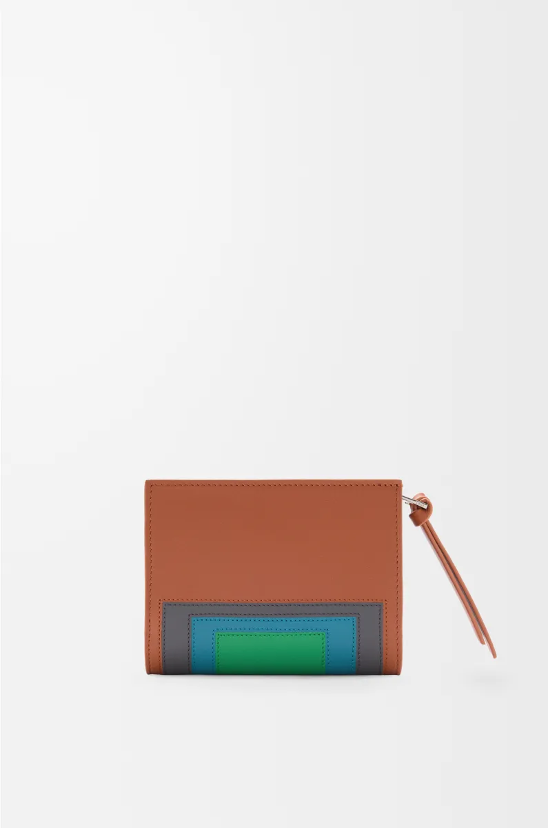 纳帕牛皮革紧凑钱包