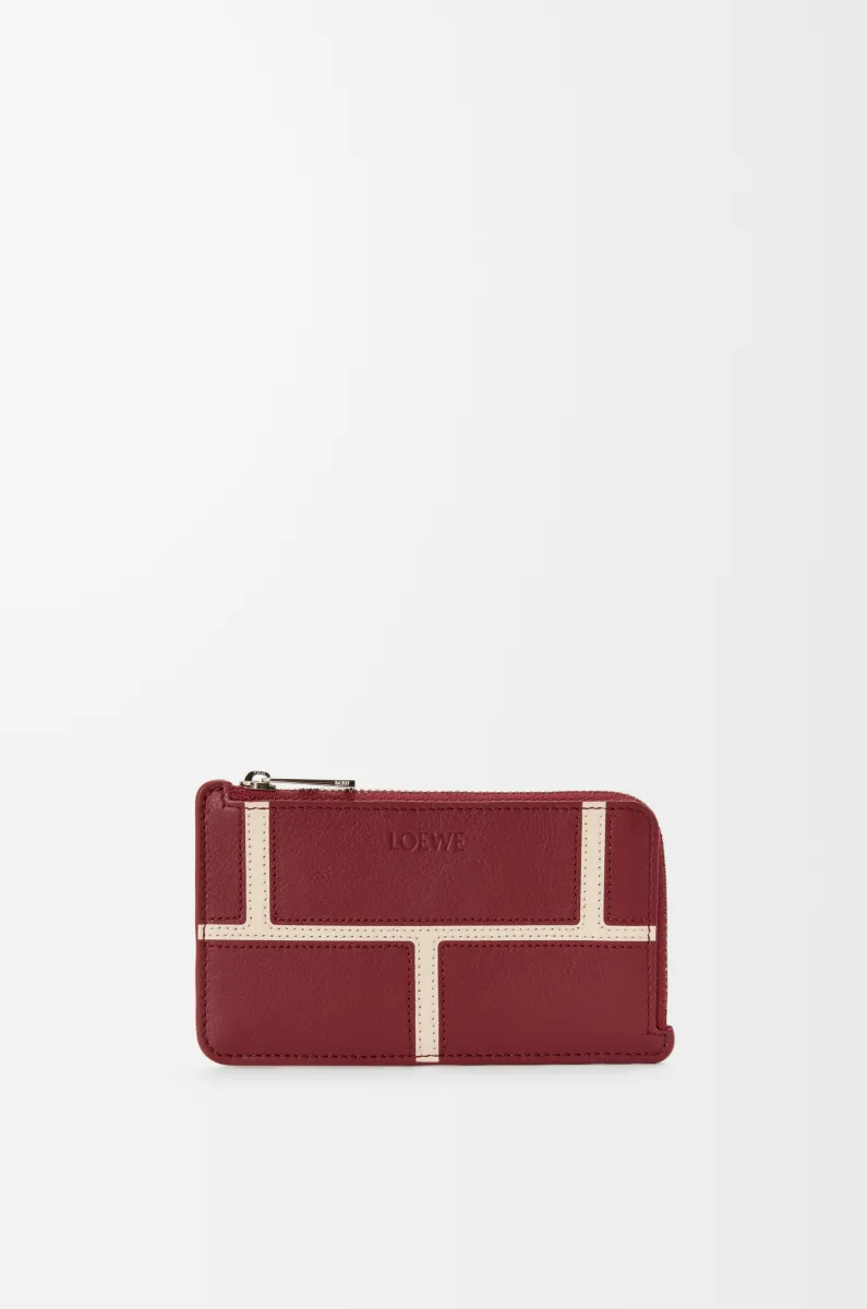 经典牛皮革硬币卡包